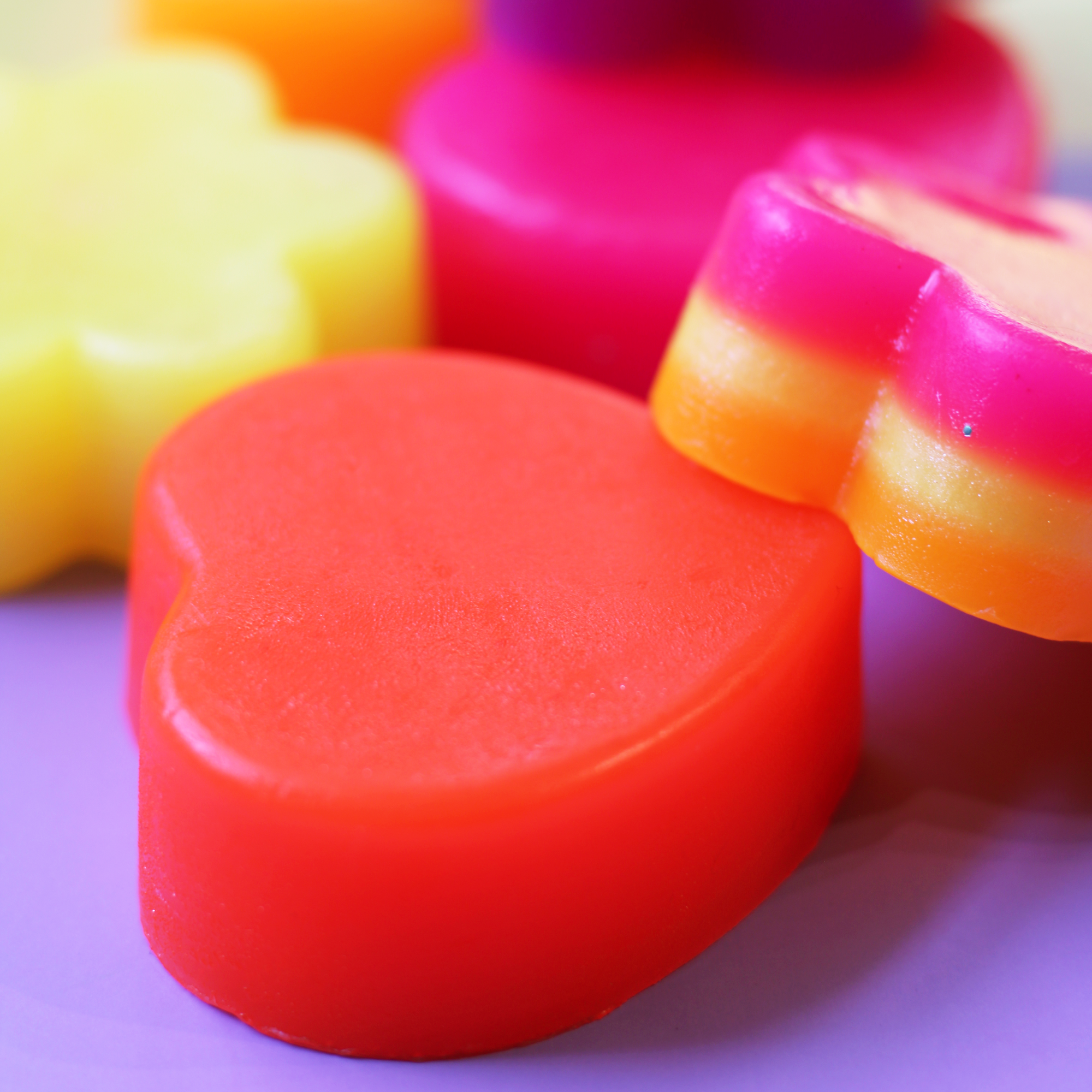 Flower Power Soap Up close