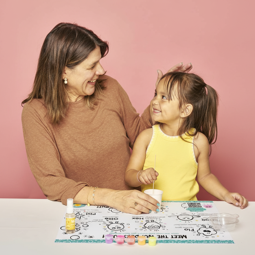 Wunderkits Flower Power DIY girl with woman happy