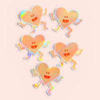 Luv Holographic Sticker 4" - Wunderkits