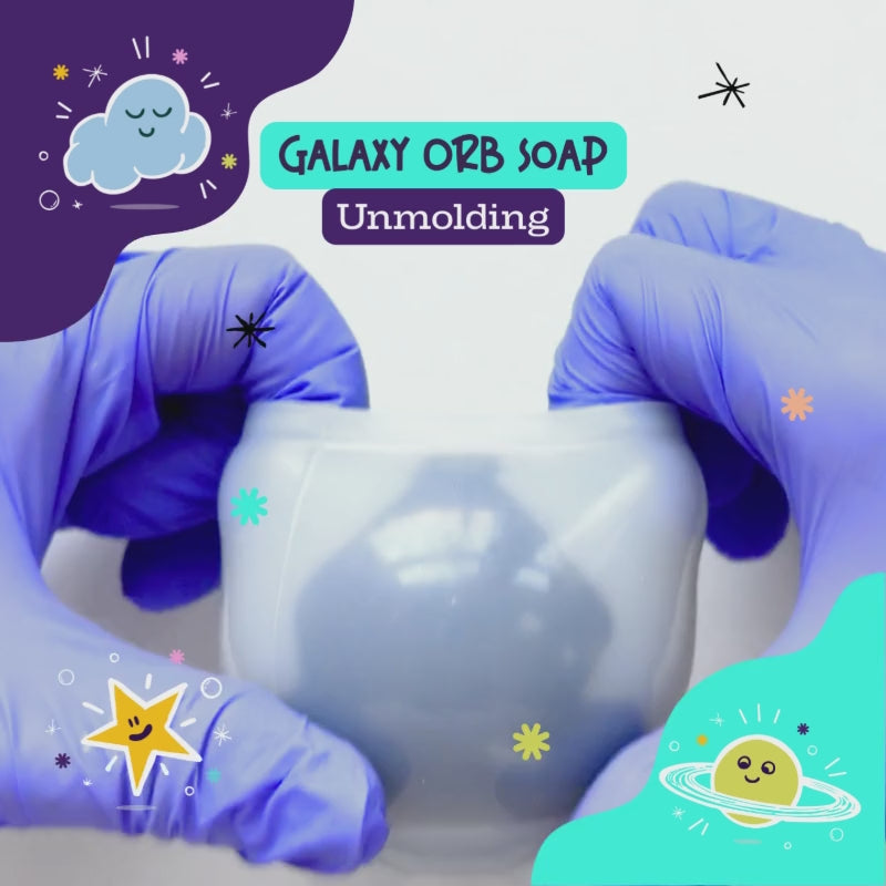 Galaxy Orb soap unmolding video